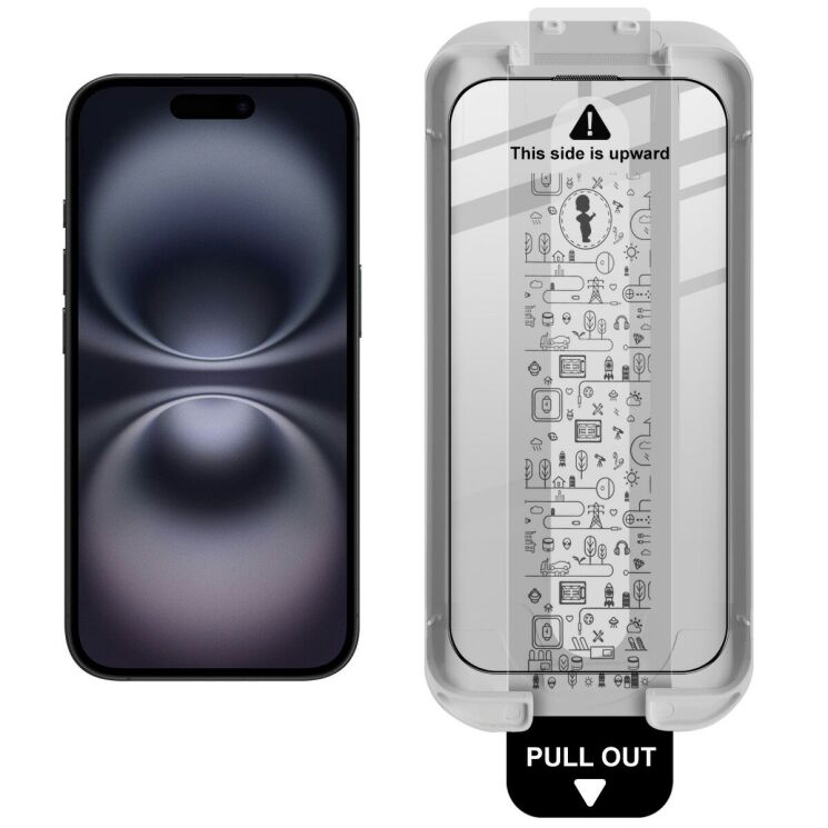 Захисне скло IMAK Easy Install Full GLue для iPhone Air - Black: фото 2 з 12