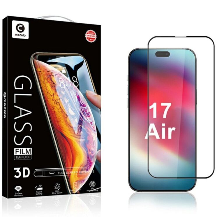 Защитное стекло MOCOLO Full Glue Cover для Apple iPhone 17 Air - Black: фото 7 из 7