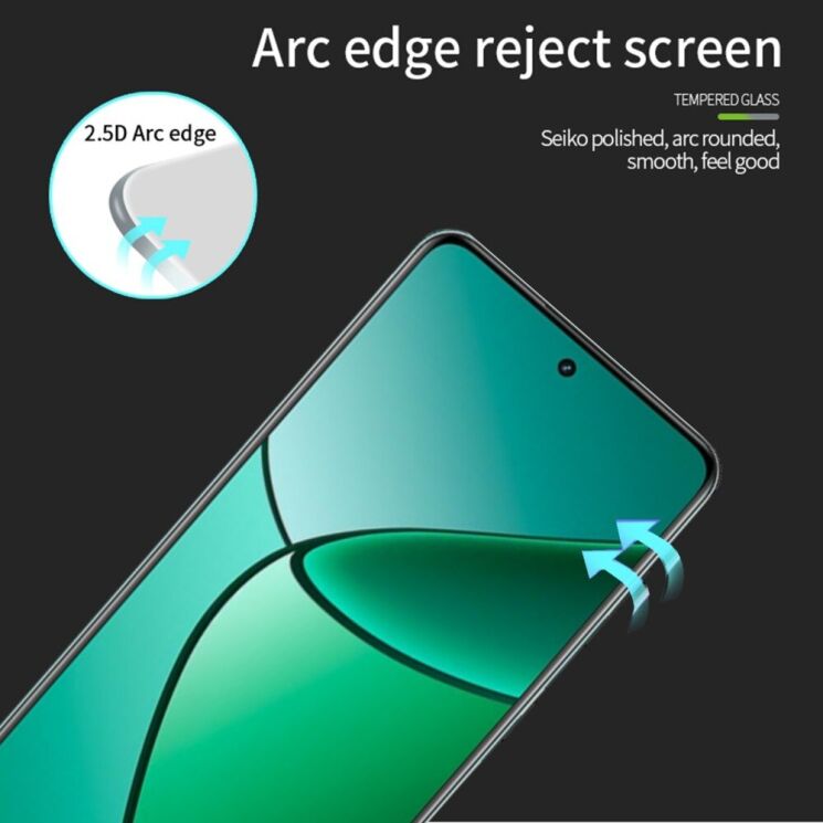 Защитное стекло MOFI Full Glue Protect для Realme 12 / 12 Plus - Black: фото 7 из 14