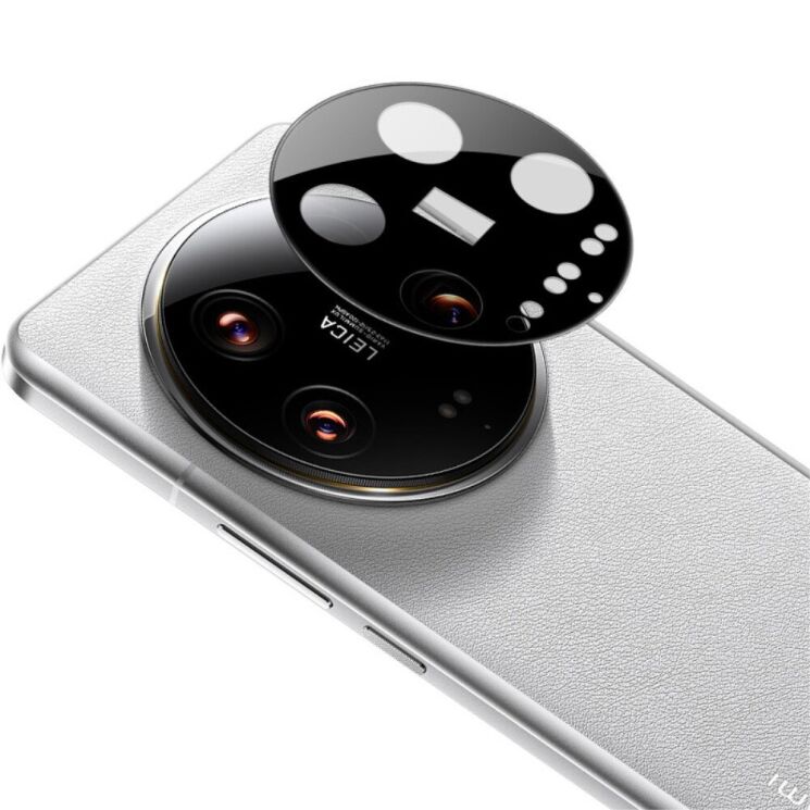 Захисне скло на камеру IMAK Black Glass Lens для Xiaomi 14 Ultra - Black: фото 2 з 11