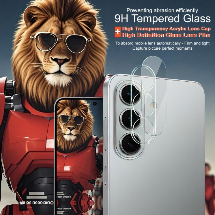 Защитное стекло на камеру IMAK Integrated Lens Protector для Samsung Galaxy S26 Plus: фото 3 из 7