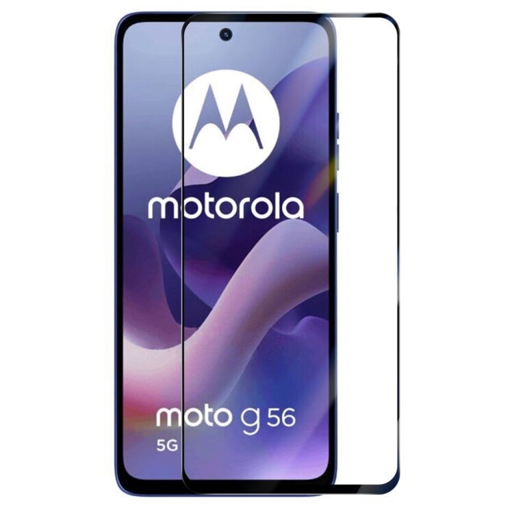 Защитное стекло RURIHAI Full Glue Screen Protect для Motorola Moto G56 - Black: фото 1 из 7