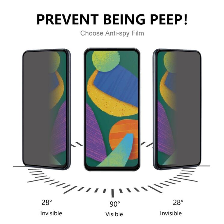Защитное стекло RURIHAI Privacy Glass для Samsung Galaxy S23 Plus (S916): фото 4 из 10