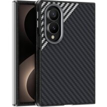 Защитный чехол ABEEL Carbon Fiber Case для Samsung Galaxy Fold 8 - Black / Silver: фото 1 из 5