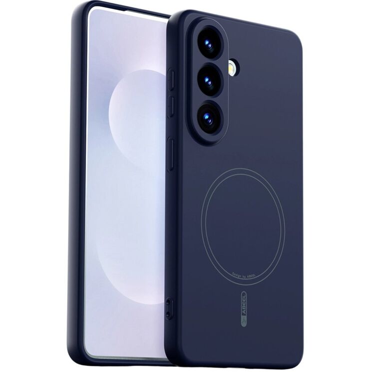 Защитный чехол ABEEL Liquid Silicone Magnetic для Samsung Galaxy S26 (S942) - Dark Blue: фото 1 из 7
