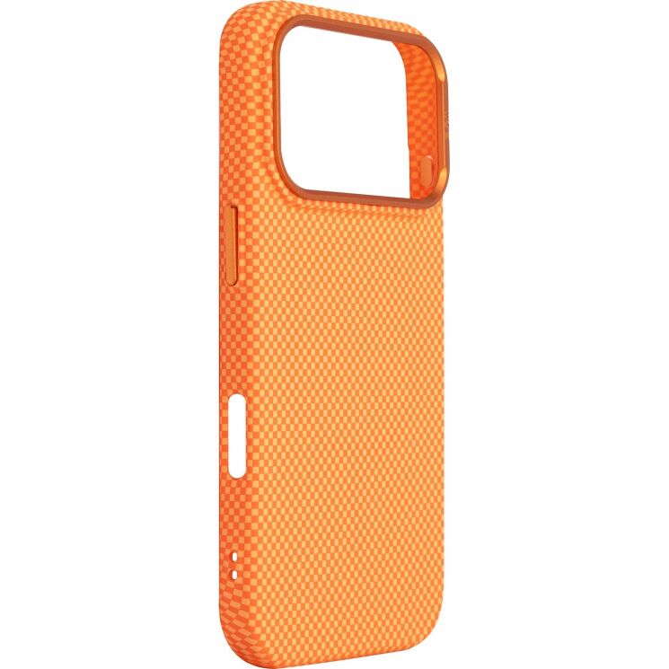 Захисний чохол ArmorStandart LikeCarbon2 MagCase для iPhone 17 Pro - Kevlar Orange (403221O) Захисний чохол ArmorStandart LikeCarbon2 MagCase для iPhone 17 Pro - Kevlar Orange: фото 3 з 8