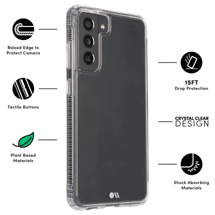 Защитный чехол Case-Mate Tough для Samsung Galaxy S21 FE (G990) - Clear: фото 3 из 3