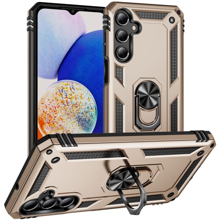 Защитный чехол Deexe Armor Case для Samsung Galaxy A16 (A165) - Gold: фото 1 из 7