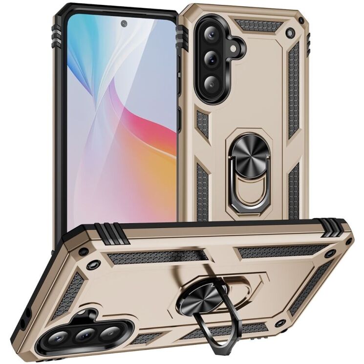Защитный чехол Deexe Armor Case для Samsung Galaxy A56 (A566) - Gold: фото 1 из 7