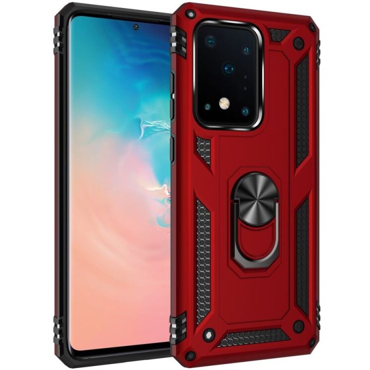 Защитный чехол Deexe Armor Case для Samsung Galaxy S20 Ultra (G988) - Red: фото 1 из 10