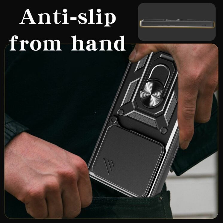 Защитный чехол Deexe Armor Shield для TECNO Pova 6 Neo - Black: фото 7 из 8