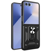 Защитный чехол Deexe Armor Shield (FF) для Samsung Galaxy Flip 7 - Black: фото 1 из 10
