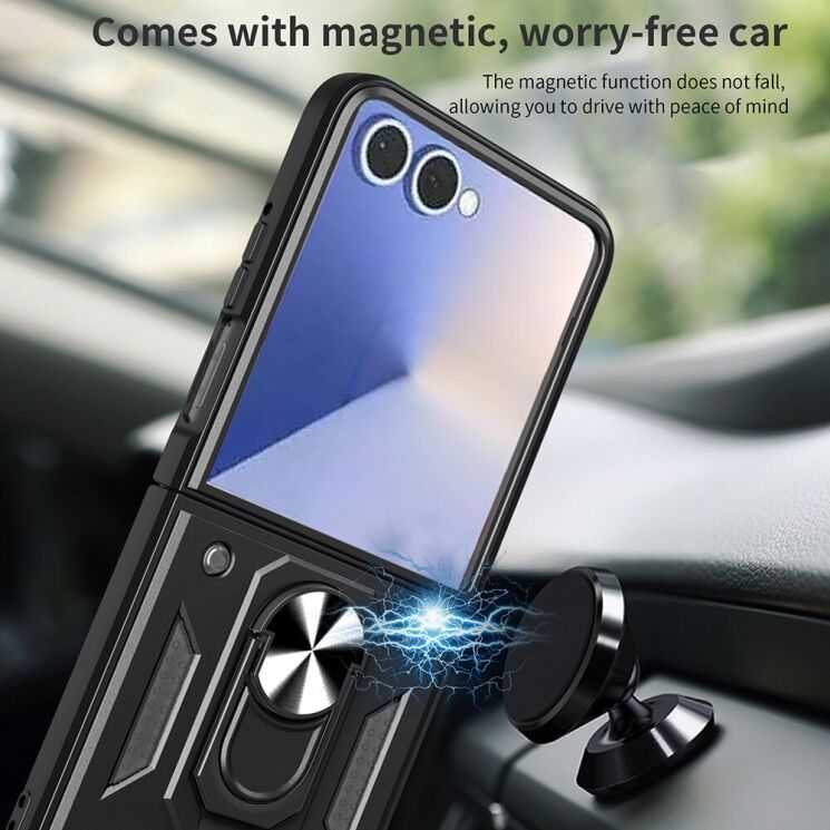 Защитный чехол Deexe Armor Shield (FF) для Samsung Galaxy Flip 7 - Black: фото 6 из 10