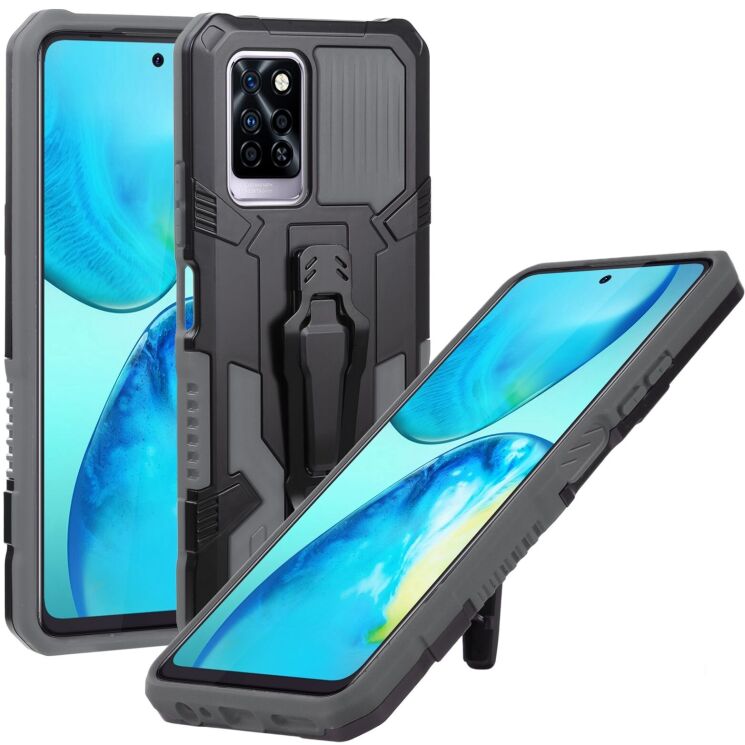 Защитный чехол Deexe Armor Warrior для Infinix Note 10 Pro (X695C) - Grey: фото 1 из 5