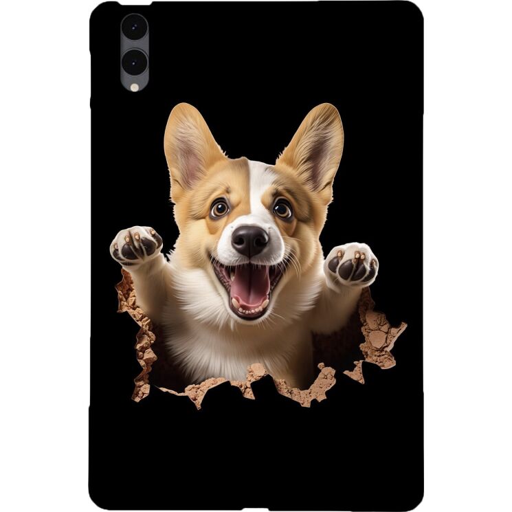 Защитный чехол Deexe Art Style для Samsung Galaxy Tab S12 Plus - Corgi: фото 1 из 4