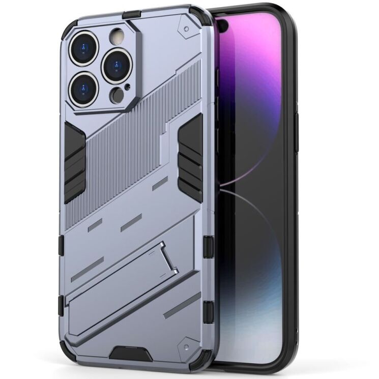 Захисний чохол Deexe Bibercas для Apple iPhone 15 Pro - Dark Blue: фото 1 з 7