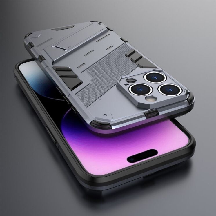 Захисний чохол Deexe Bibercas для Apple iPhone 15 Pro - Dark Blue: фото 4 з 7