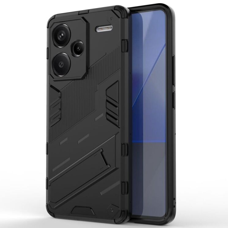 Защитный чехол Deexe Bibercas для Xiaomi Redmi Note 13 Pro+ - Black: фото 1 из 6