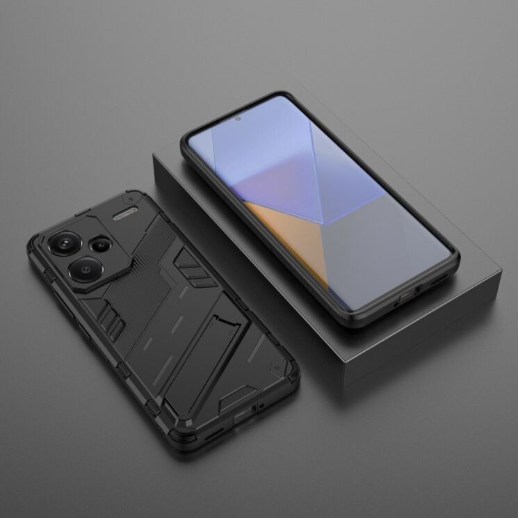 Защитный чехол Deexe Bibercas для Xiaomi Redmi Note 13 Pro+ - Black: фото 3 из 6
