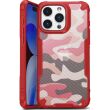 Защитный чехол Deexe Camo Case для Apple iPhone 15 Pro - Red (329374R)