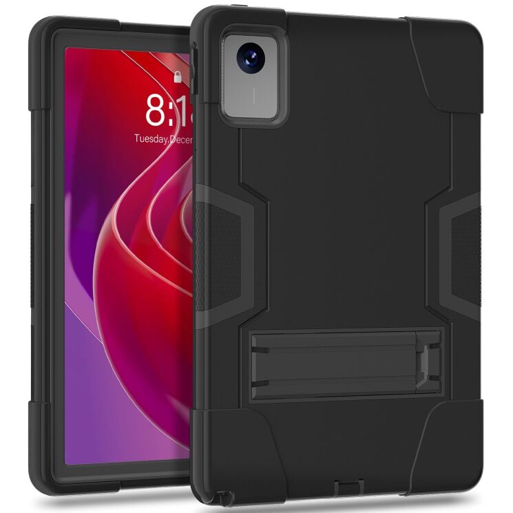 Защитный чехол Deexe Color Kickstand для Lenovo Tab M11 (TB330) / Xiaoxin Pad 2024 - Black (346333B) Защитный чехол Deexe Color Kickstand для Lenovo Tab M11 (TB330) / Xiaoxin Pad 2024 - Black: фото 2 из 6