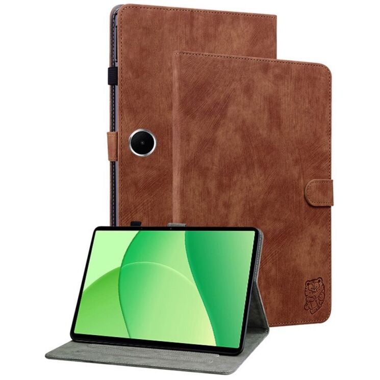 Захисний чохол Deexe Cute Tiger для OPPO Pad SE - Brown: фото 1 з 6