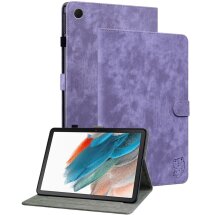 Захисний чохол Deexe Cute Tiger для Samsung Galaxy Tab A9 (X110/115) - Purple: фото 1 з 10