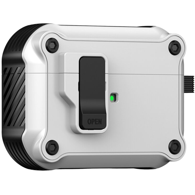 Защитный чехол Deexe Defender Armor для Apple AirPods Pro 3 - White (390131W) Защитный чехол Deexe Defender Armor для Apple AirPods Pro 3 - White: фото 1 из 9