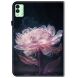 Защитный чехол Deexe Flower для TECNO Megapad 11 - Purple Peony (375500C). Фото 6 из 7