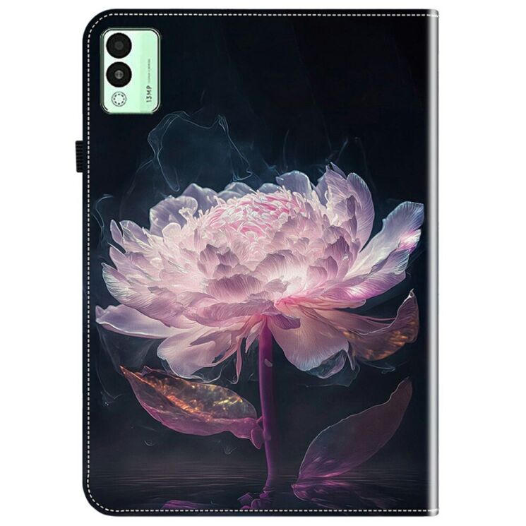 Защитный чехол Deexe Flower для TECNO Megapad 11 - Purple Peony: фото 6 из 7