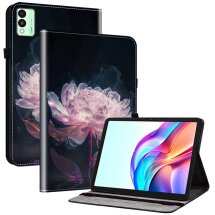 Защитный чехол Deexe Flower для TECNO Megapad 11 - Purple Peony: фото 1 из 7
