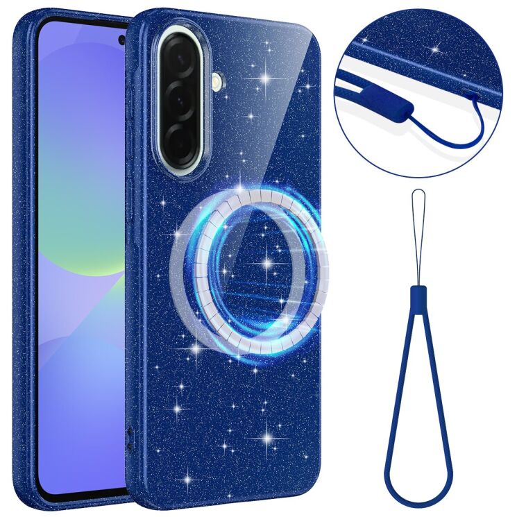 Захисний чохол Deexe Glitter Case with MagSafe для Samsung Galaxy A37 (A376) / A36 (A366) / A56 (A566) - Blue (380115L) Захисний чохол Deexe Glitter Case with MagSafe для Samsung Galaxy A37 (A376) / A36 (A366) / A56 (A566) - Blue: фото 1 з 7