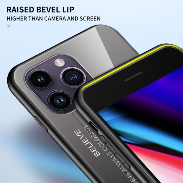 Защитный чехол Deexe Gradient Color для Apple iPhone 15 Pro Max - Black / Red: фото 4 из 7