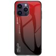 Защитный чехол Deexe Gradient Color для Apple iPhone 15 Pro Max - Black / Red (329268BR)