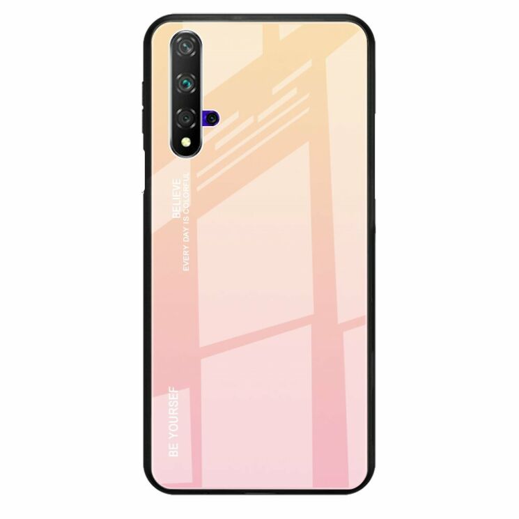 Защитный чехол Deexe Gradient Color для Huawei Honor 20 / Nova 5T - Gold / Pink: фото 1 из 7