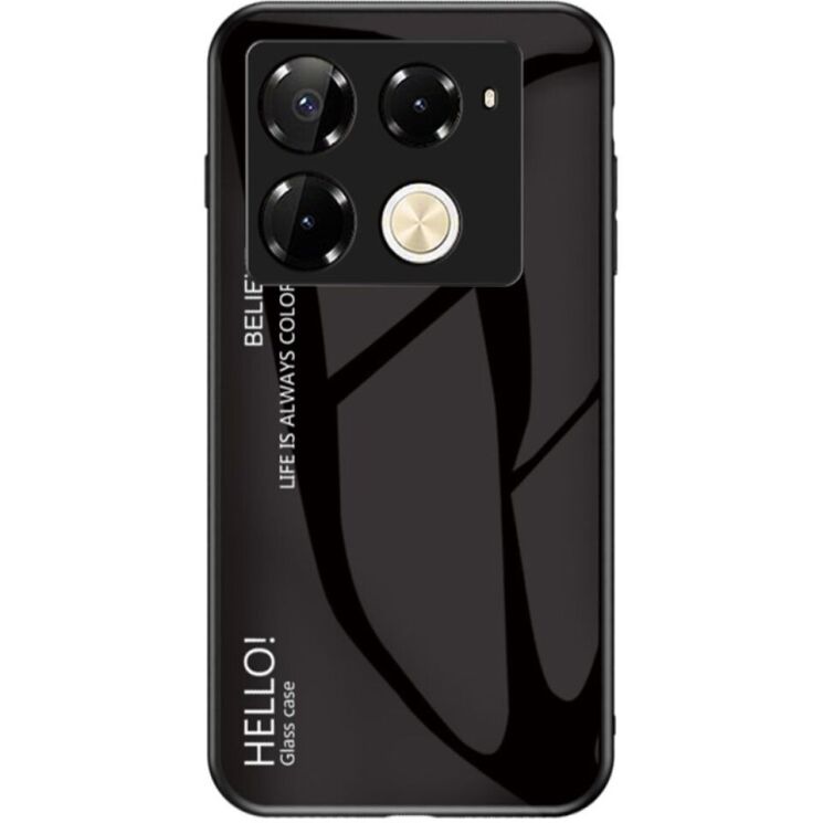 Защитный чехол Deexe Gradient Color для Infinix Note 40 Pro - Black: фото 1 из 7
