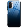 Защитный чехол Deexe Gradient Color для Xiaomi Redmi K40 / K40 Pro / Mi 11i / Poco F3 - Blue / Black (229805F)