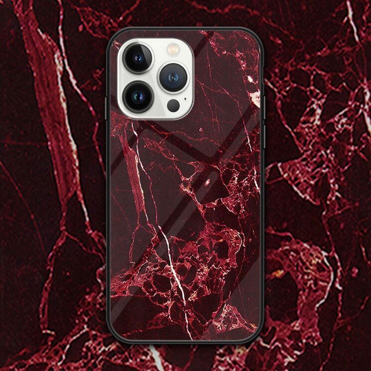 Защитный чехол Deexe Gradient Pattern для Apple iPhone 16 Pro Max - Red: фото 2 из 8