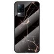 Защитный чехол Deexe Gradient Pattern для VIVO V21e - Black / Gold (281603BF)