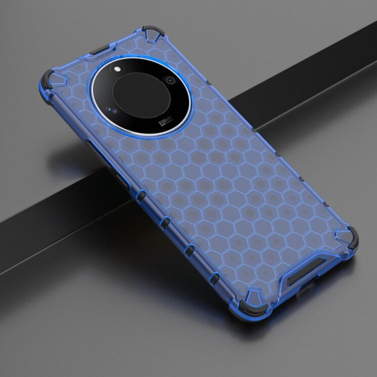Защитный чехол Deexe Honeycomb Series для Honor Magic 6 Lite - Blue: фото 2 из 5