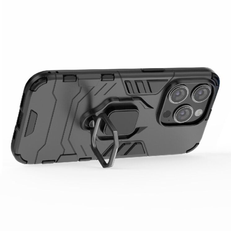 Защитный чехол Deexe Hybrid Case для Apple iPhone 15 Pro Max - Black: фото 4 из 9