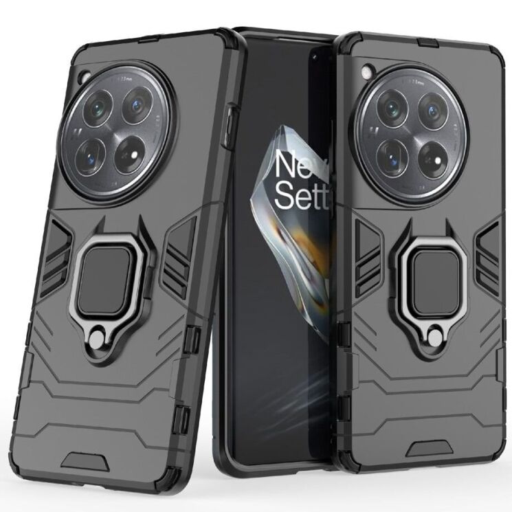 Защитный чехол Deexe Hybrid Case для OnePlus 12 - Black: фото 2 из 9