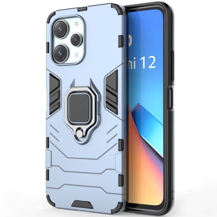 Защитный чехол Deexe Hybrid Case для Xiaomi Redmi 12 - Blue: фото 1 из 6