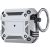Защитный чехол Deexe Hybrid Cover для Apple AirPods 4 - Silver: фото 1 из 8