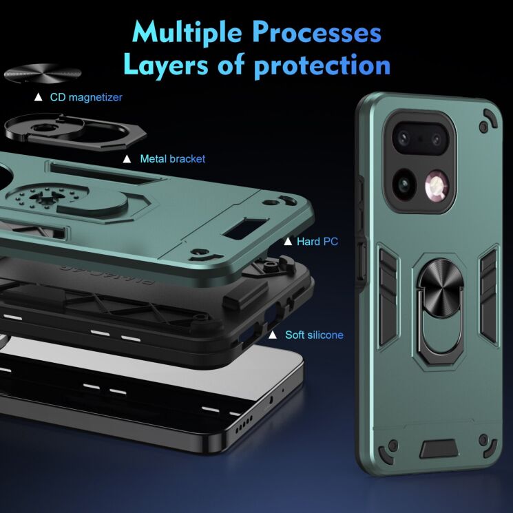 Защитный чехол Deexe Hybrid Shell для Realme 16 Pro Plus - Blue: фото 7 из 7