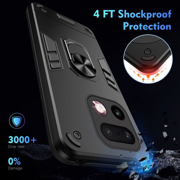 Защитный чехол Deexe Hybrid Shell для Realme 16 Pro Plus - Blue: фото 4 из 7