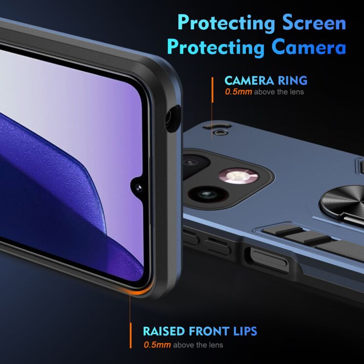 Защитный чехол Deexe Hybrid Shell для Realme 16 Pro Plus - Blue: фото 3 из 7