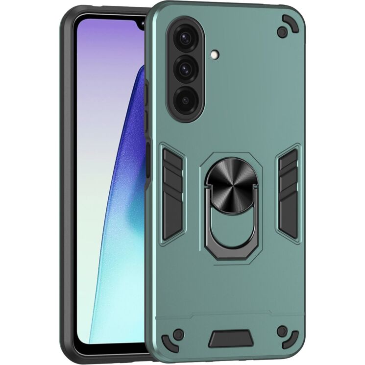 Защитный чехол Deexe Hybrid Shell для Samsung Galaxy A57 (A576) - Green: фото 1 из 7