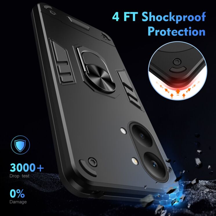 Защитный чехол Deexe Hybrid Shell для Xiaomi Poco X8 Pro Max - Black: фото 4 из 7