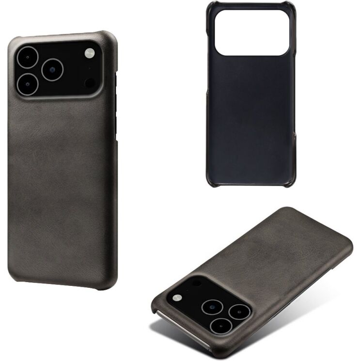 Захисний чохол Deexe Leather Back Cover для iPhone 18 Pro Max / 17 Pro Max - Black (423816B) Захисний чохол Deexe Leather Back Cover для iPhone 18 Pro Max / 17 Pro Max - Black: фото 2 з 4